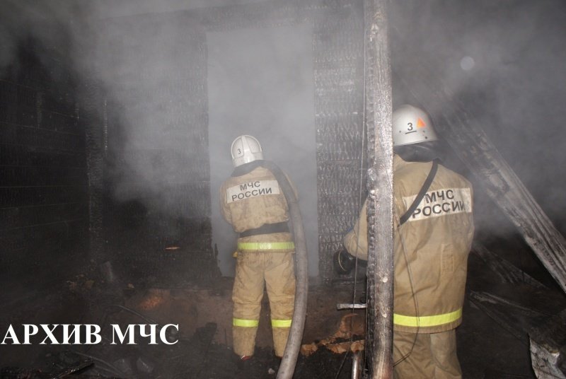 Пожар в Буйском районе